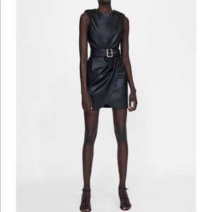 Zara leather dress